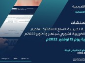 الزكاة والضريبة الجمارك تدعو مكلفيها الخاضعين لضريبة السلع الانتقائية إلى تقديم إقراراتهم