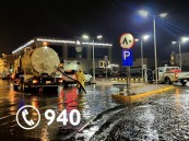 أمانة الأحساء تباشر نزح تجمعات الأمطار بالمواقع الغير مخدومة