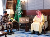 محافظ الأحساء يستقبل قائد قوة أمن المنشآت بالمحافظة