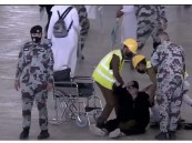 بالفيديو.. رجال الأمن ينقذون حاجة تعرضت للإغماء