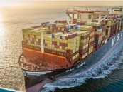 وصول أكبر سفينة حاويات في تاريخ الموانئ السعودية.. بطاقة استيعابية تبلغ 24,346 حاوية قياسية