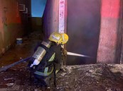 بالصور| إخماد حريق في عمارة سكنية بالرياض.. أضرار مادية ولا إصابات