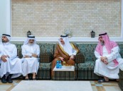 بالصور.. أمير الشرقية يقدم التعازي لعائلتي الفالح والدخيل