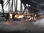 مصرع شخص وإصابة أكثر من 160 في حريق قرب مطار طشقند