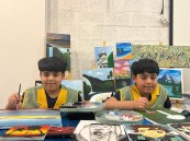 أطفال “الحداد” يلفتون أنظار زوار اللقاء الفني 44