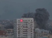 فيديو| لحظة قصف الاحتلال الإسرائيلي لـبرج فلسطين في غزة