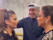 شاهد.. تصالح مفاجئ بين أنغام وأصالة في الرياض وأحضان وقبلات