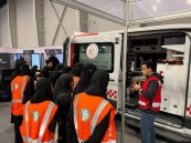 نقاط إسعافية للهلال الأحمر في معرض اليوم العالمي للدفاع المدني 2024م بالشرقية