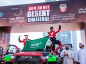 العالمي يزيد الراجحي يتجاوز تحديات “الربع الخالي” ويصل منصة التتويج برالي أبو ظبي الصحراوي