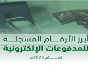 وصول نسبة حصة المدفوعات الإلكترونية 70 % من إجمالي عمليات الدفع لعام 2023م