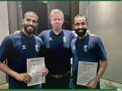 الصقر والسقوفي يتقلدان «الشارة الدولية» 