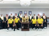 نائب أمير الشرقية يستقبل رئيس وأعضاء نادي الخليج