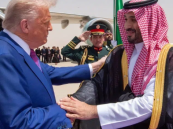 ولي العهد يستقبل الرئيس الأميركي دونالد ترامب في مطار الملك خالد بالرياض