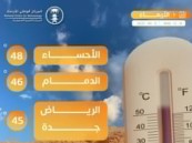الأحساء تسجل أعلى درجة حرارة في المملكة بـ 48 درجة مئوية
