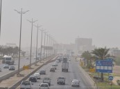 أتربة مثارة على الأحساء وأجزاء من المنطقة الشرقية.. تستمر حتى الثامنة مساءً