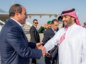 السيسي يصل إلى نيوم وولي العهد في مقدمة مستقبليه