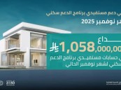 إيداع مليار و58 مليون ريال لمستفيدي برنامج الدعم السكني لشهر نوفمبر