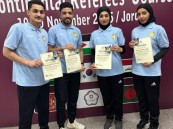 الغافلي والإبراهيم أول طاقم نسائي سعودي يحصل على الشارة القارية