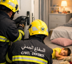 تدخل سريع خلال 5 دقائق فقط.. الدفاع المدني ينقذ طفلًا من موقف خطِر داخل منزله ببقيق