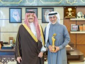 أمير الشرقية يستقبل الفنان عبدالمحسن النمر بمناسبة فوزه بجائزة “جوي أووردز”