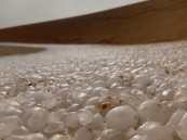 فيديو وصور| لأول مرة في تاريخها.. هجرة الطويلة بالأحساء‬⁩ تكتسي بالبياض إثر بردية الثلاثاء