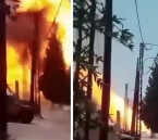 فيديو يوثق لحظة انفجار صهريج غاز شمال شرق لبنان