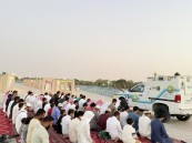  الأمر بالمعروف بالأحساء تُفعّل المصلى المتنقل في منتزه الملك عبدالله البيئي