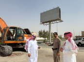 أمانة الأحساء تزيل 123 لوحة إعلانية مخالفة في الهفوف