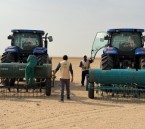 انطلاق أعمال نثر البذور البرية والرعوية في قرية العليا