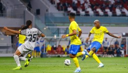 تاليسكا يسجل هاتريك ويقود النصر للفوز على الدحيل بثلاثية