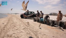 الحياة الفطرية.. إطلاق 60 طائرًا بحريًا في شاطيء العزيزية بالمنطقة الشرقية