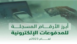 وصول نسبة حصة المدفوعات الإلكترونية 70 % من إجمالي عمليات الدفع لعام 2023م