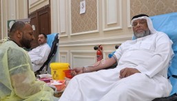 بالصور.. انطلاق الحملة الـ 13 للتبرع بالدم بالعيون الخيرية تحت شعار “من الكرم التبرع بالدم”
