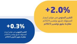 في نوفمبر الماضي.. معدل التضخم في المملكة يصل إلى 2.0 %