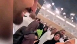 بالفيديو| أمام الكعبة.. زوجة تطلب من زوجها القسم بعدم خيانتها والأخير يرفض