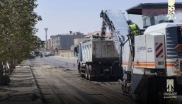 بدء صيانة طريق الأمير منصور بن متعب بحي النايفية في الأحساء
