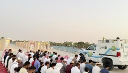  الأمر بالمعروف بالأحساء تُفعّل المصلى المتنقل في منتزه الملك عبدالله البيئي