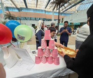 جمعية تفاؤل تشارك بركن تعريفي في فعالية «إكسبو همم» في جامعة الملك فيصل