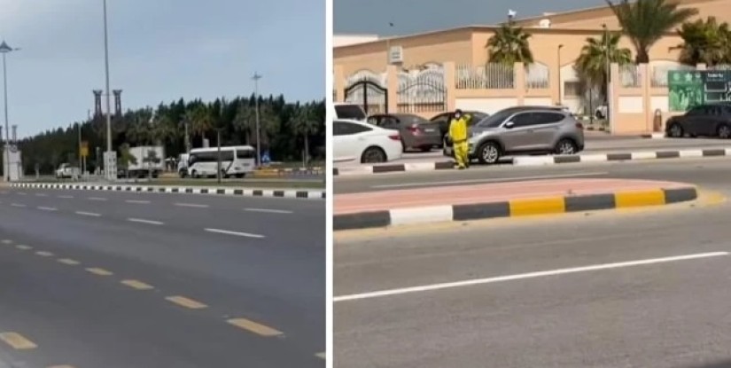 بالفيديو.. حركة طبيعية في أحياء ‎رأس تنورة بعد اعتراض مسيّرتين استهدفت المصفاة