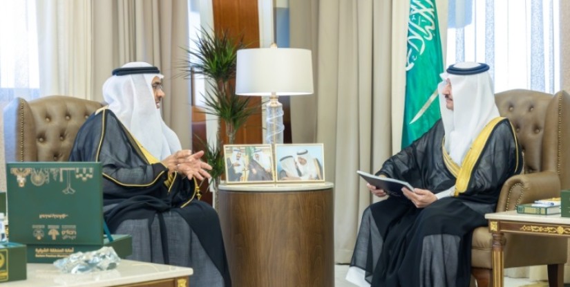 أمير الشرقية يستقبل أمين المنطقة ويطلع على أهم المشاريع الاستثمارية