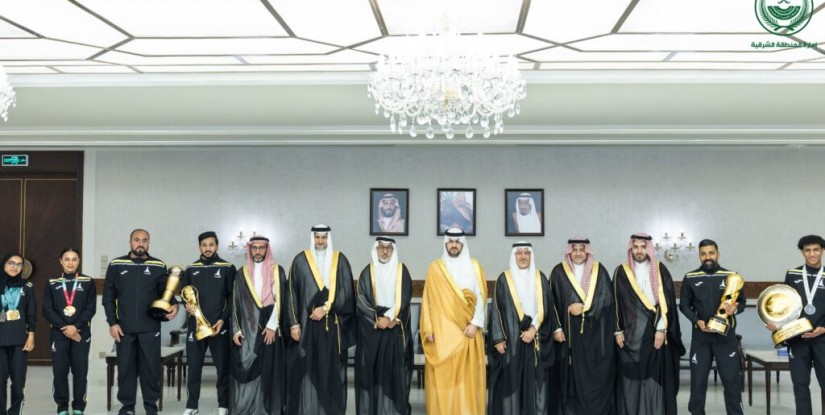 نائب أمير الشرقية يهنئ نادي الخليج بإنجازاته الرياضية المميزة