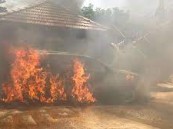 مستوطنون يحرقون ممتلكات للفلسطينيين غرب مدينة رام الله