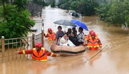 إجلاء أكثر من ثلاثة آلاف شخص بعد هطول أمطار غزيرة في وسط الصين