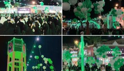 بالصور.. أسواق القرية تتوشّح بالأخضر وتزيّن السماء احتفالًا باليوم الوطني 93