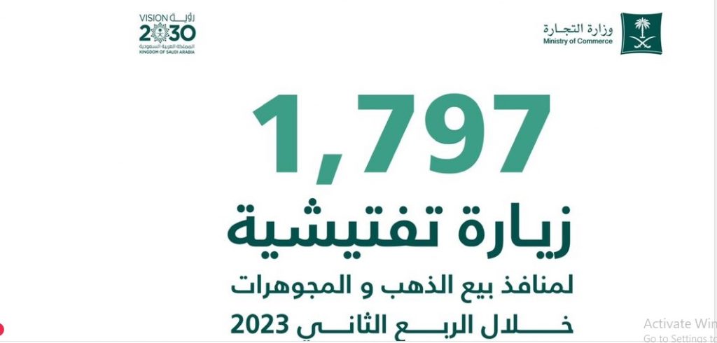 “التجارة”: 1797 جولة على منافذ بيع الذهب خلال الربع الثاني 2023