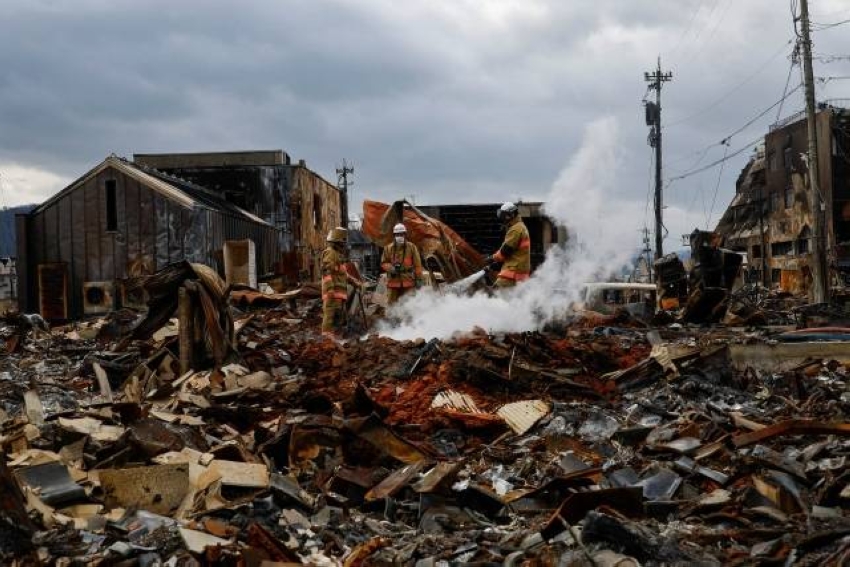 زلزال اليابان.. ارتفاع عدد الضحايا إلى 100 شخص و211 مفقودًا