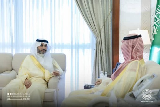 نائب أمير الشرقية يستقبل أمير الفوج الحادي عشر بالحرس الوطني في الأحساء