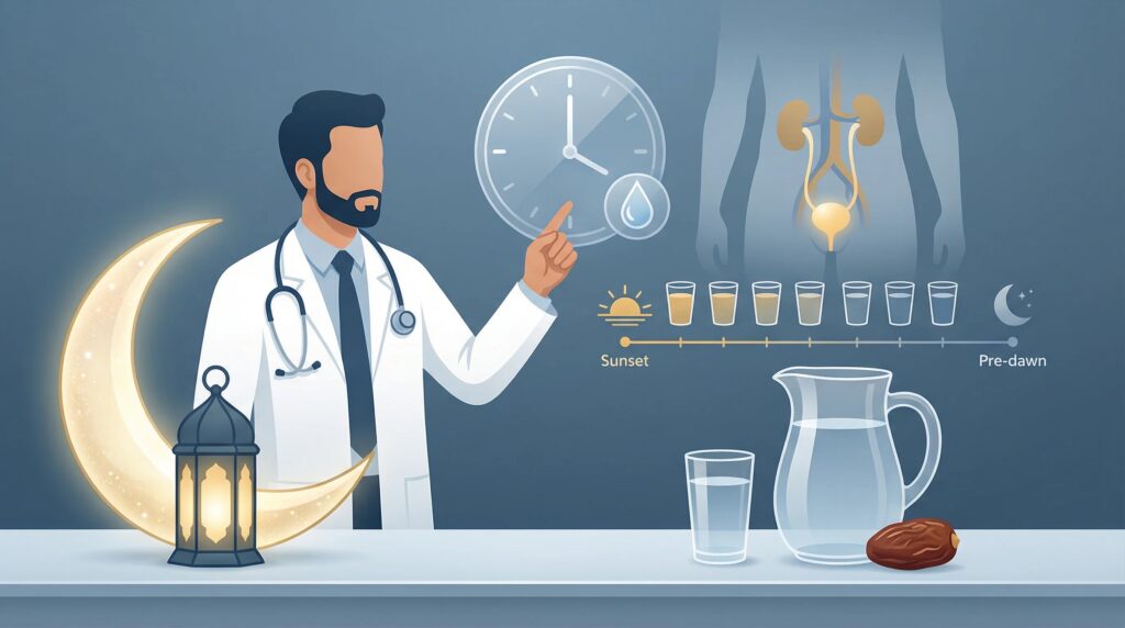 استشاري مسالك بولية يكشف خطة ذكية لترطيب الصائمين دون الإفراط في السحور