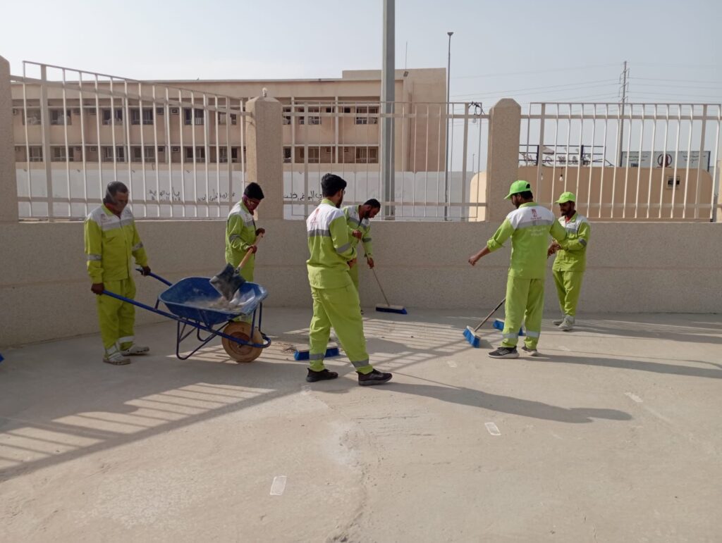 تهيئة مصلى العيد بالكلابية لاستقبال المصلين وسط جهود خدمية مميزة