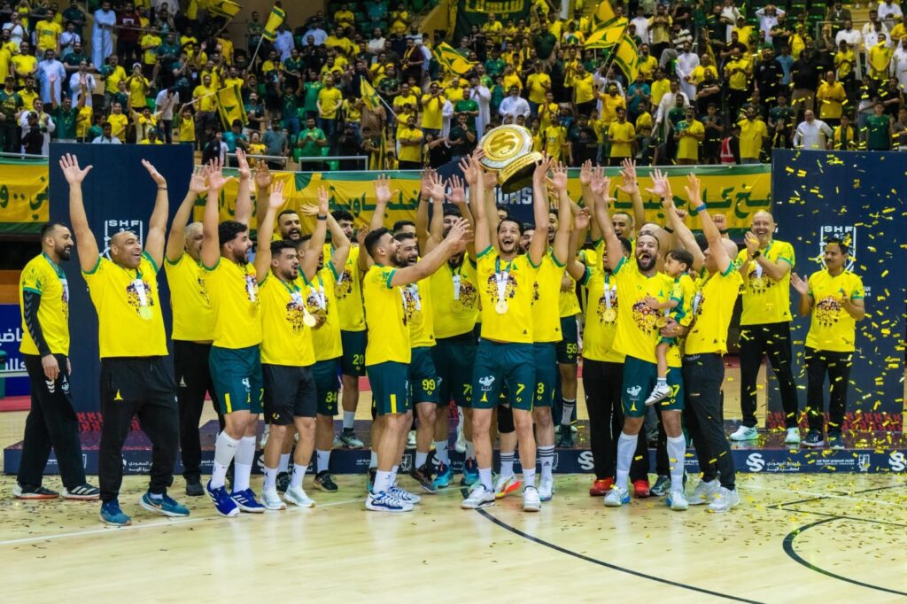 الخليج يتوج بلقب الدوري السعودي الممتاز لكرة اليد للموسم 2026-2025